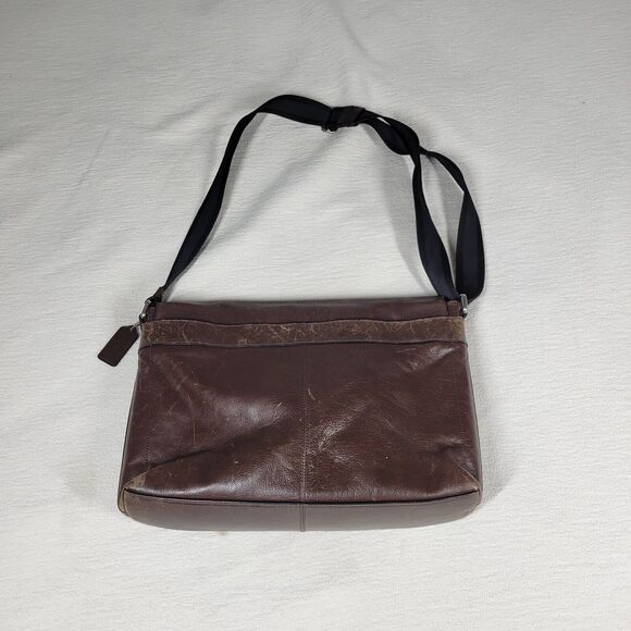 Coach Crossbody Laptop Bag Purse Womens Brown Designer Messenger Computer Work - Picture 8 of 16